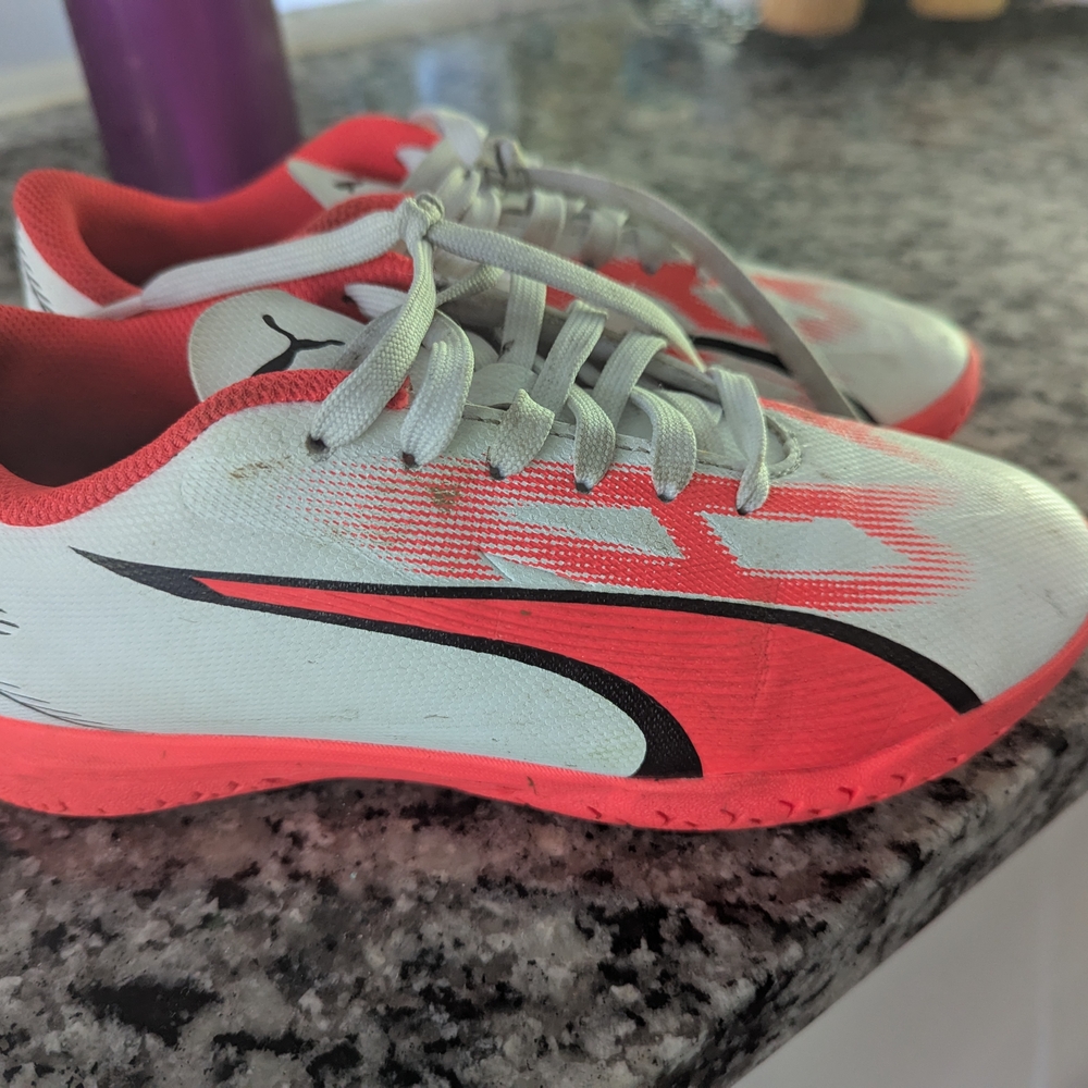 Puma Red and White Athletic Shoes